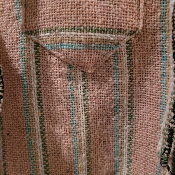 Mexican Blanket Hoodie with Pocket - Picture 3 of 4